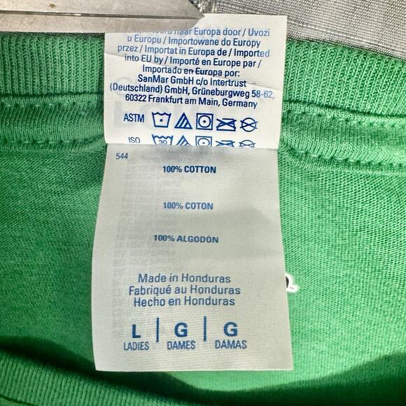 NWT Teenage Mutant Ninja Turtles Ladies Large Novelty Shirt Green Retro 90’s Y2K - Picture 6 of 6